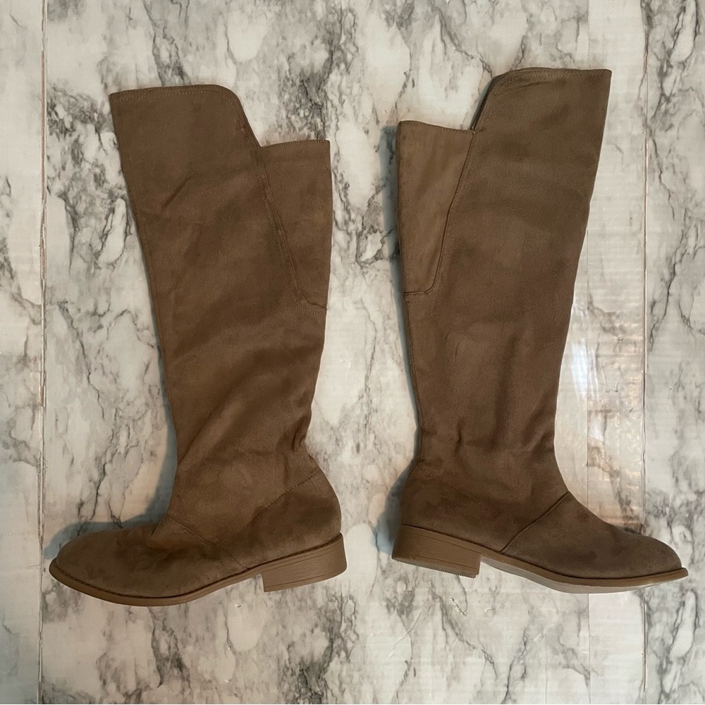 Windsor Faux Suede Knee-High Boots